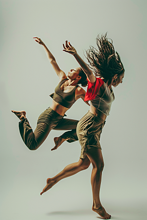 现代舞舞者艺术舞蹈摄影图