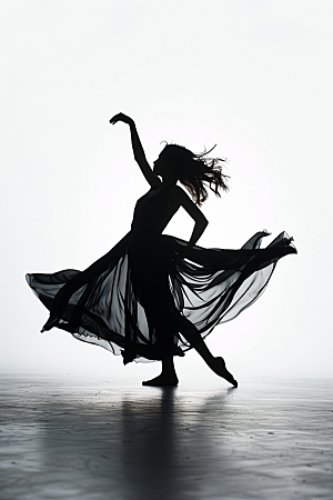 现代舞舞者人物舞蹈摄影图