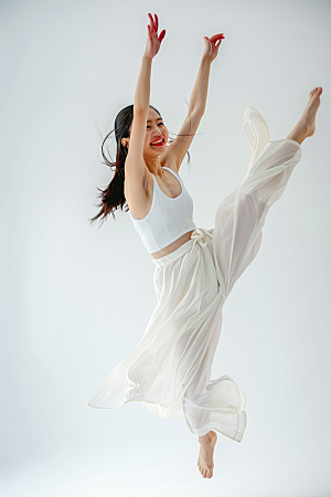 现代舞舞者肖像舞蹈摄影图