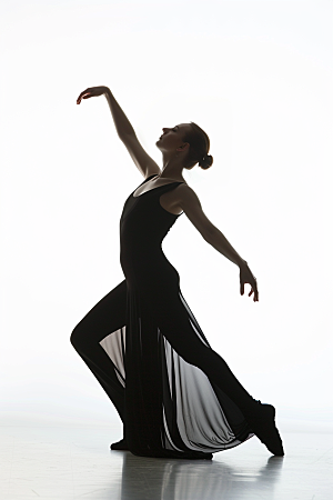 现代舞舞者跳舞人物摄影图