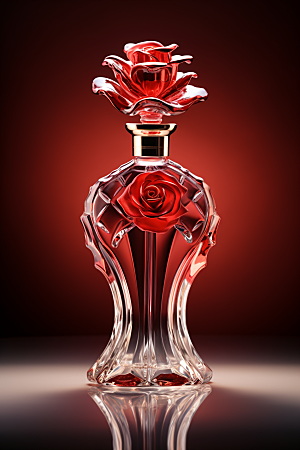 玫瑰香水唯美高端广告素材