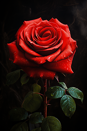 玫瑰香水情人节高端广告素材