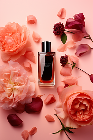 玫瑰香水美妆情人节广告素材