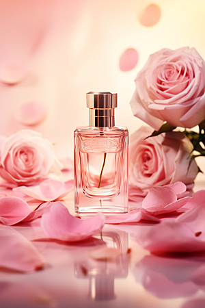 玫瑰香水香氛高端广告素材