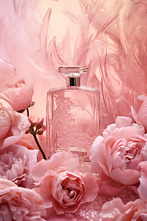 玫瑰香水视觉艺术大牌广告素材