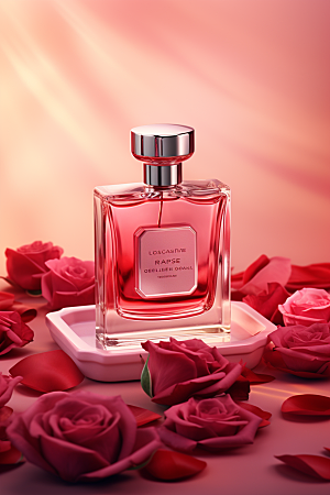 玫瑰香水香氛化妆品广告素材
