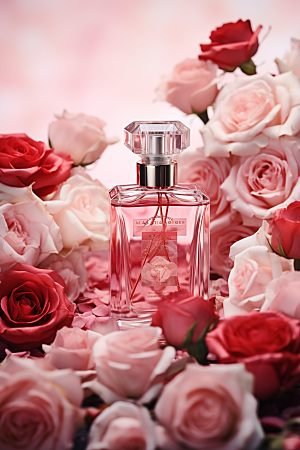 玫瑰香水大气礼物广告素材