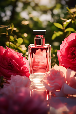 玫瑰香水大气美妆广告素材