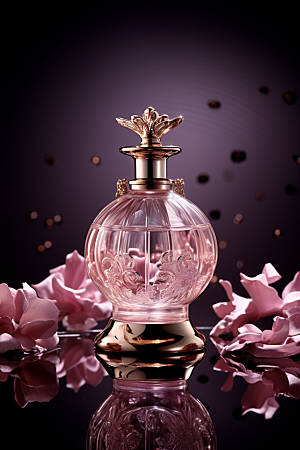 玫瑰香水高端美妆广告素材