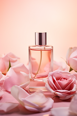 玫瑰香水情人节视觉艺术广告素材