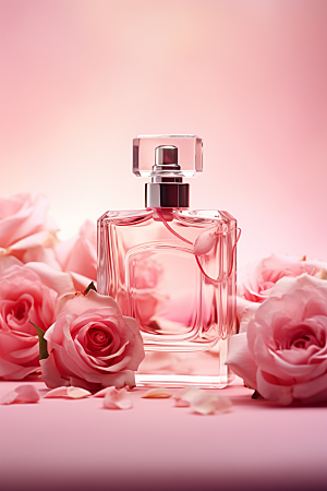 玫瑰香水美妆香氛广告素材