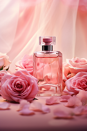 玫瑰香水美妆高端广告素材