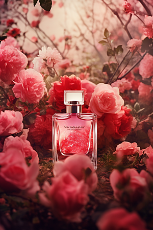 玫瑰香水浪漫高端广告素材
