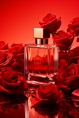 玫瑰香水大气浪漫广告素材