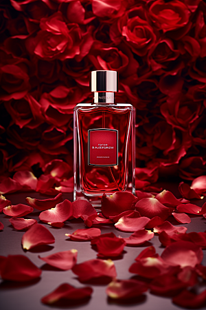 玫瑰香水唯美大气广告素材