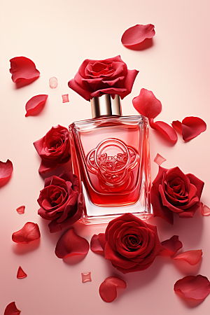玫瑰香水浪漫大牌广告素材