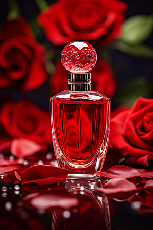 玫瑰香水高端礼物广告素材