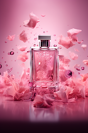 玫瑰香水礼物情人节广告素材