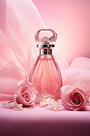 玫瑰香水情人节礼物广告素材