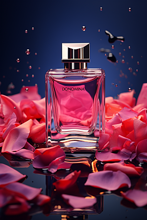 玫瑰香水唯美大牌广告素材