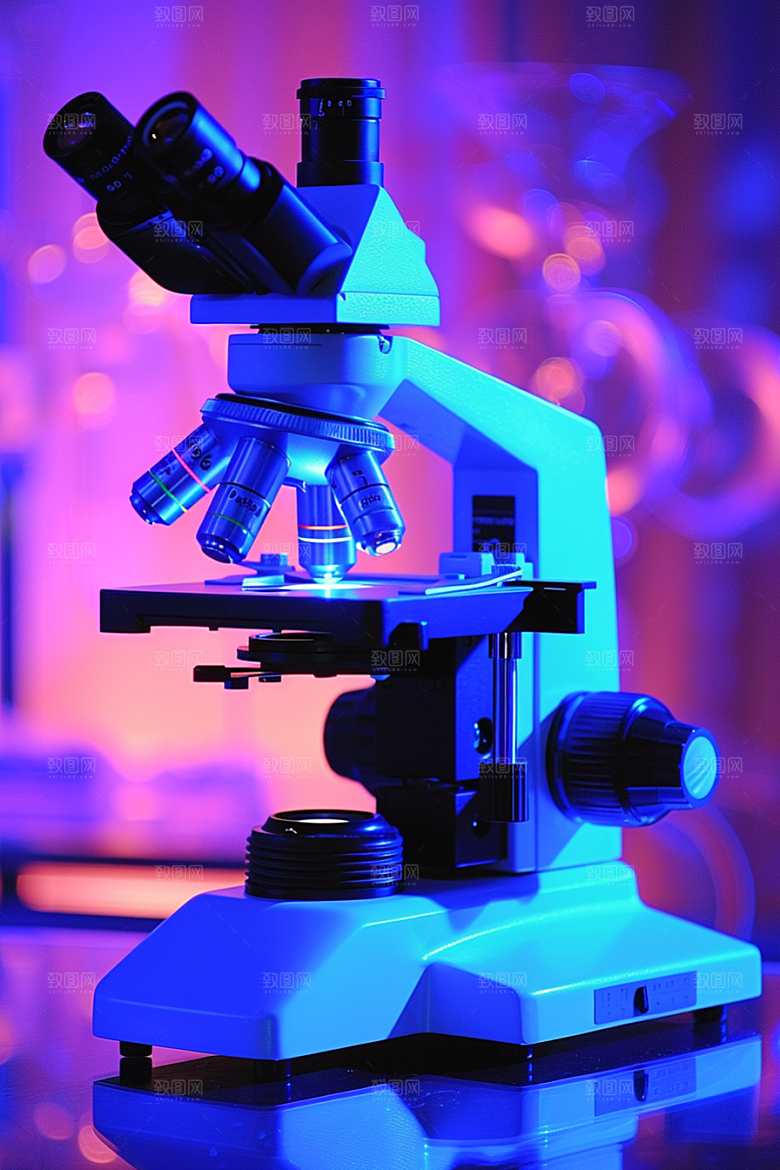 显微镜科学生物摄影图