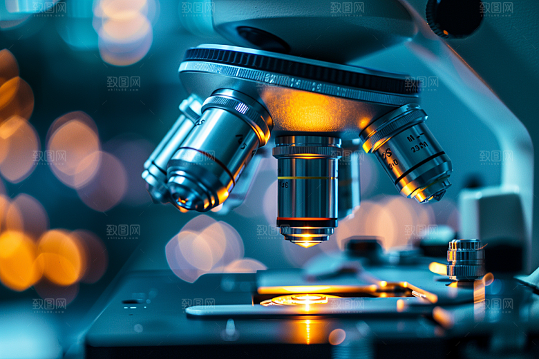 显微镜科学生物素材
