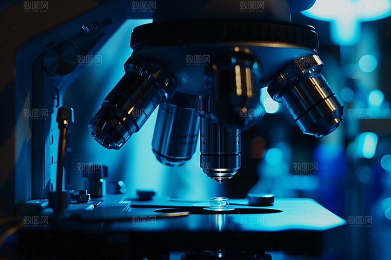 显微镜化学仪器素材