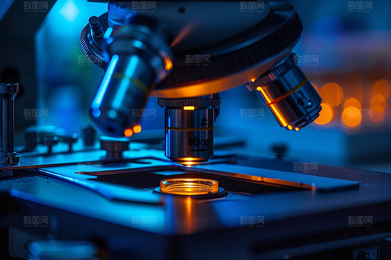 显微镜生物科技素材
