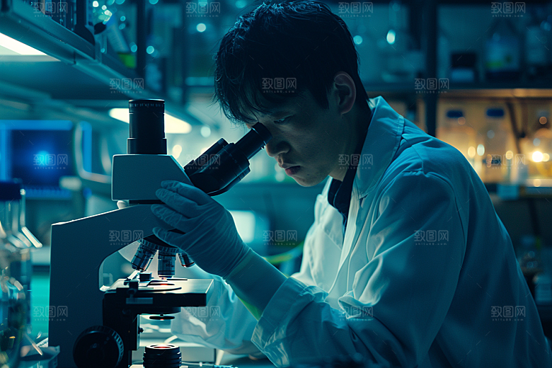 显微镜技术研究素材