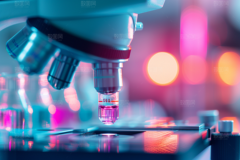 显微镜高精设备科学素材