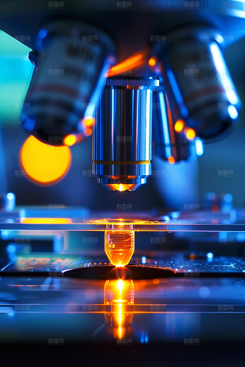 显微镜生物实验室素材