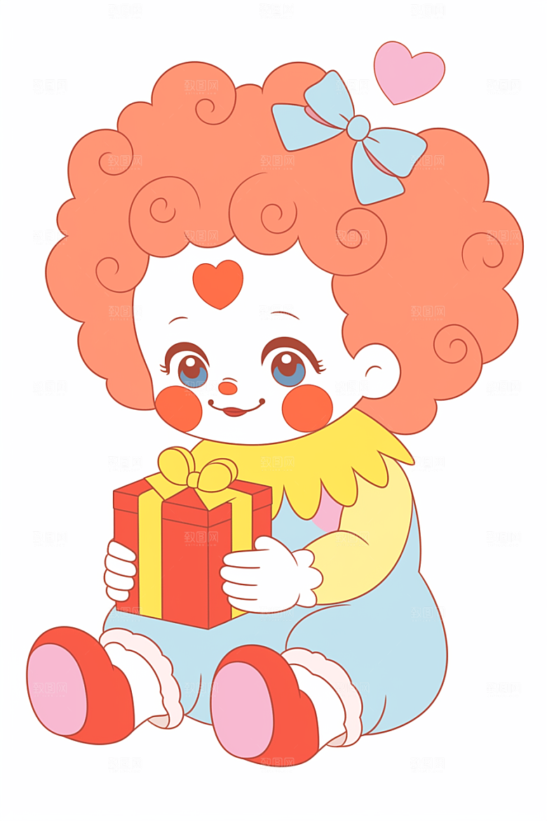 愚人节元素插画趣味贴纸