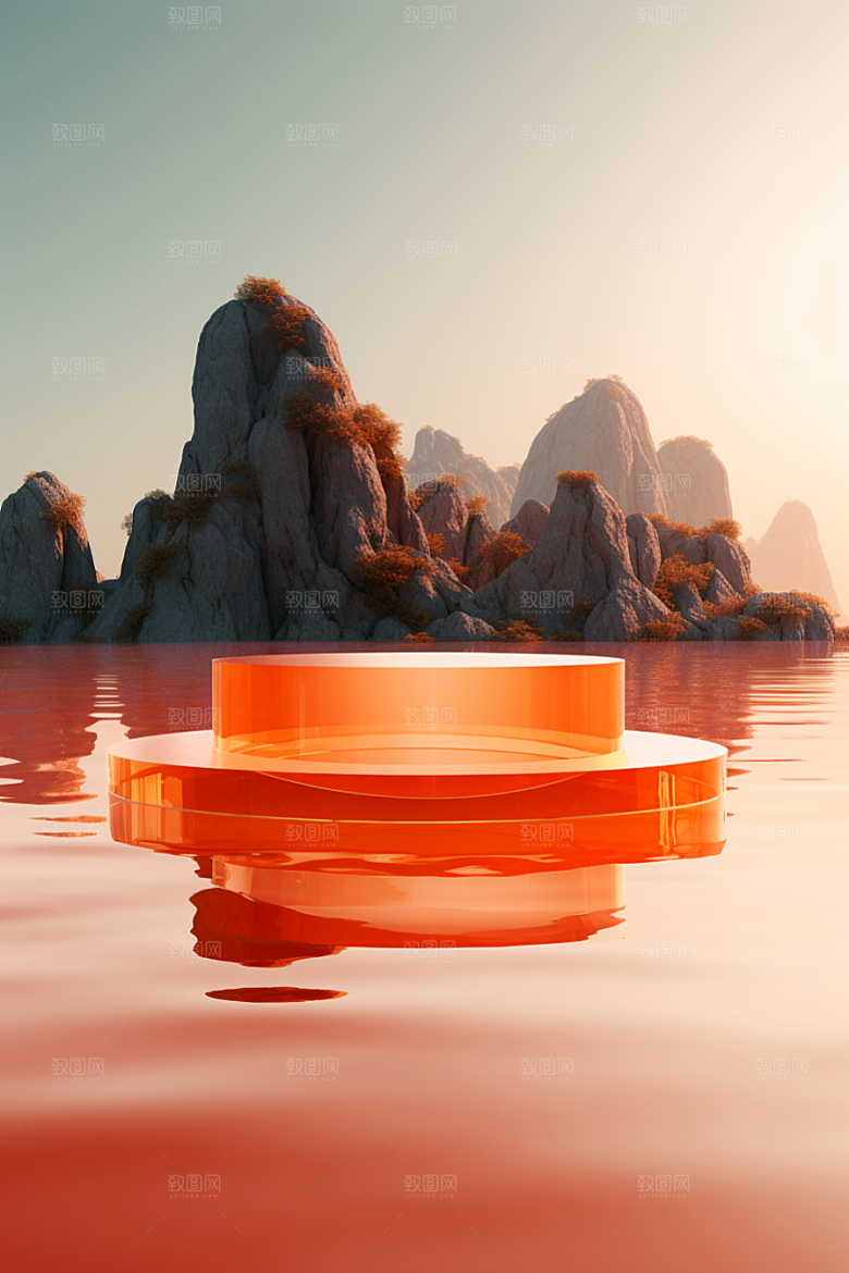 海岛梦幻高清插画