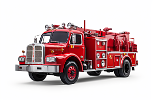消防车3D灭火模型