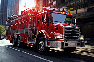 消防车3D消防救援模型