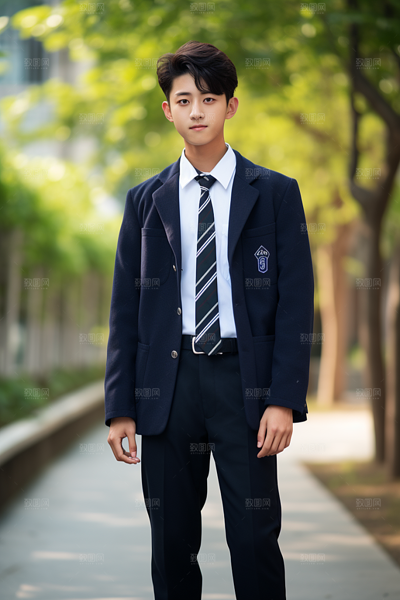 校服人物高清人像摄影图
