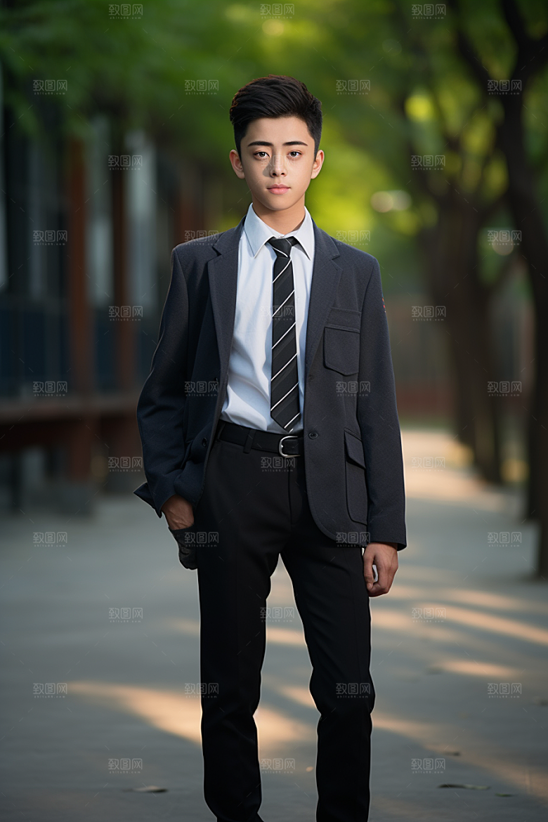校服人物青春人像摄影图
