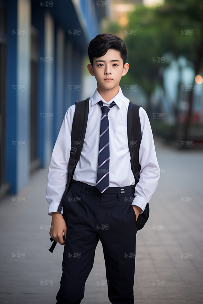 校服人物高清人像摄影图
