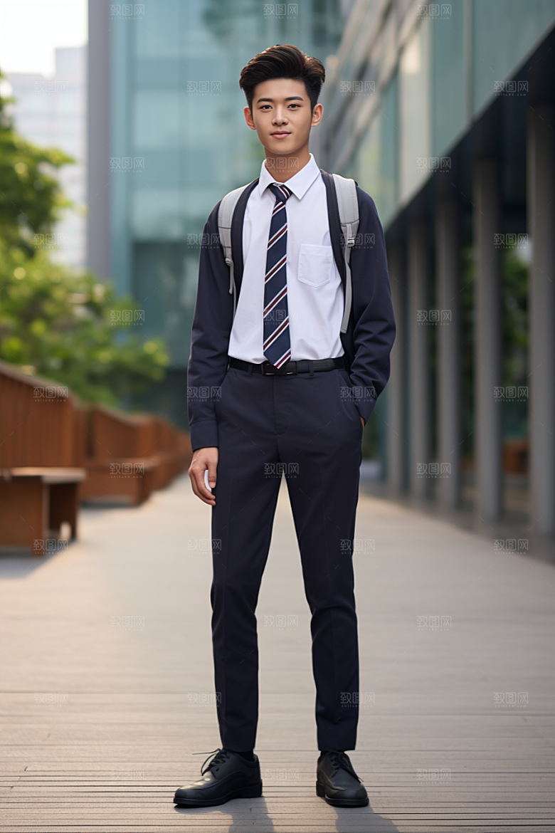 校服人物人像青春摄影图