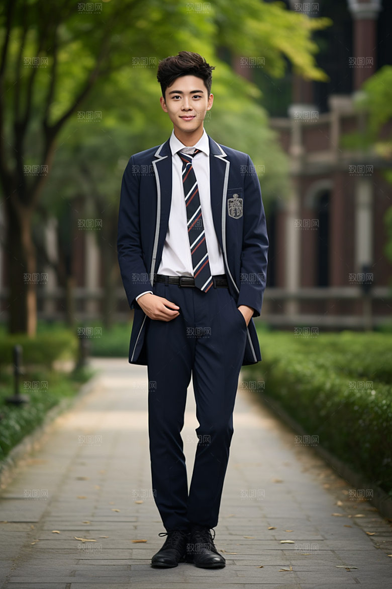 校服人物青春高清摄影图