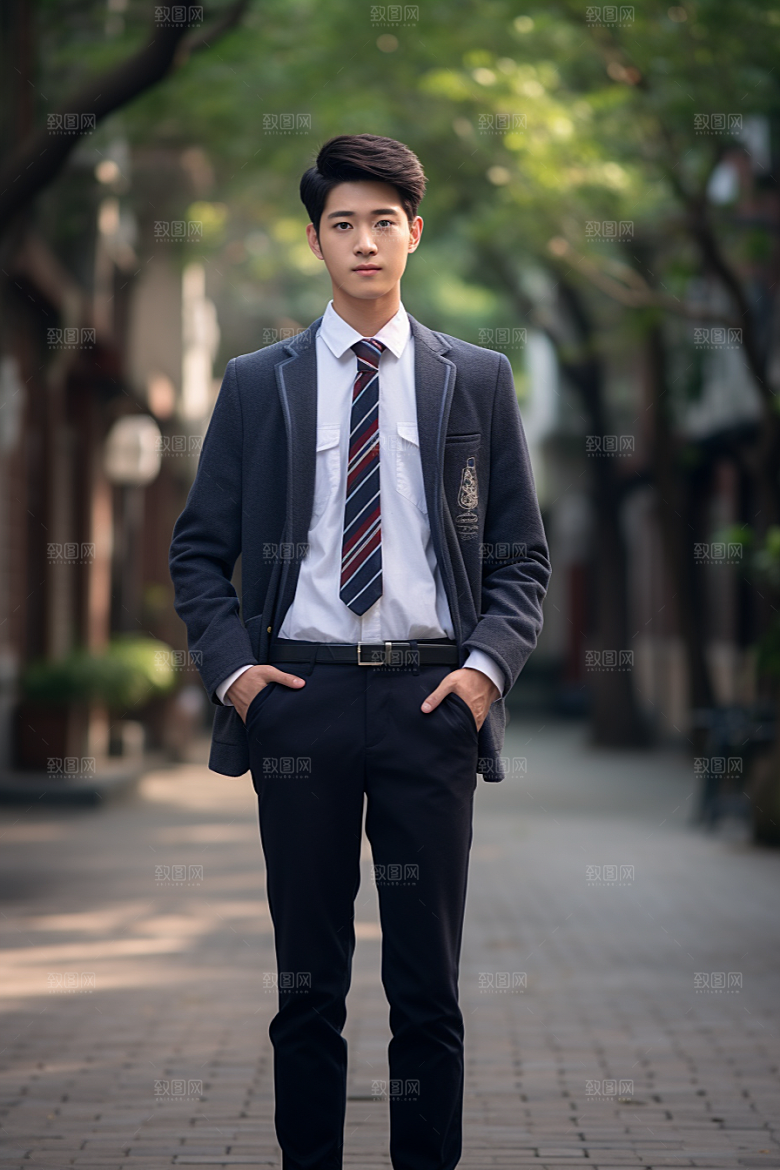 校服人物学生青春摄影图