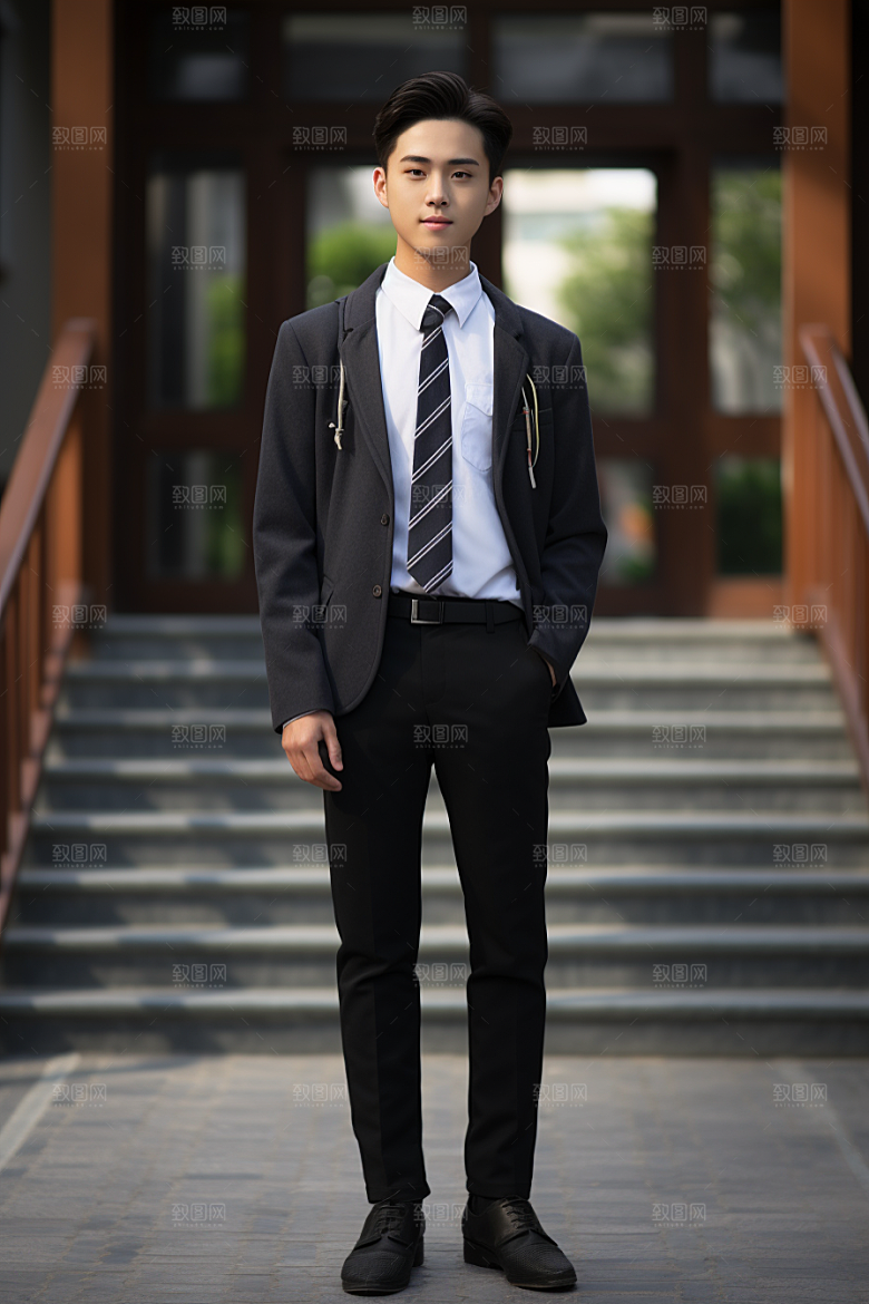 校服人物青少年青春摄影图