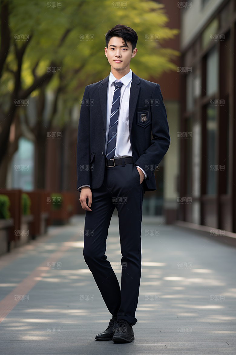 校服人物青春自然摄影图