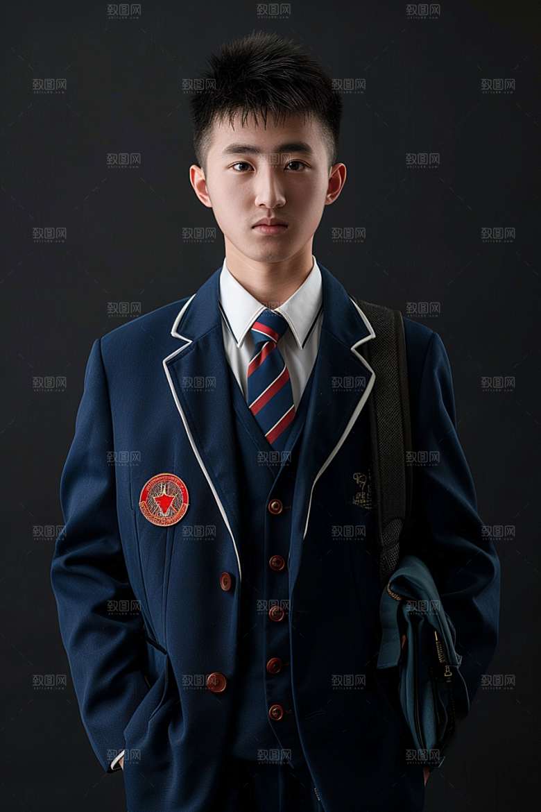 校服人物肖像人像摄影图