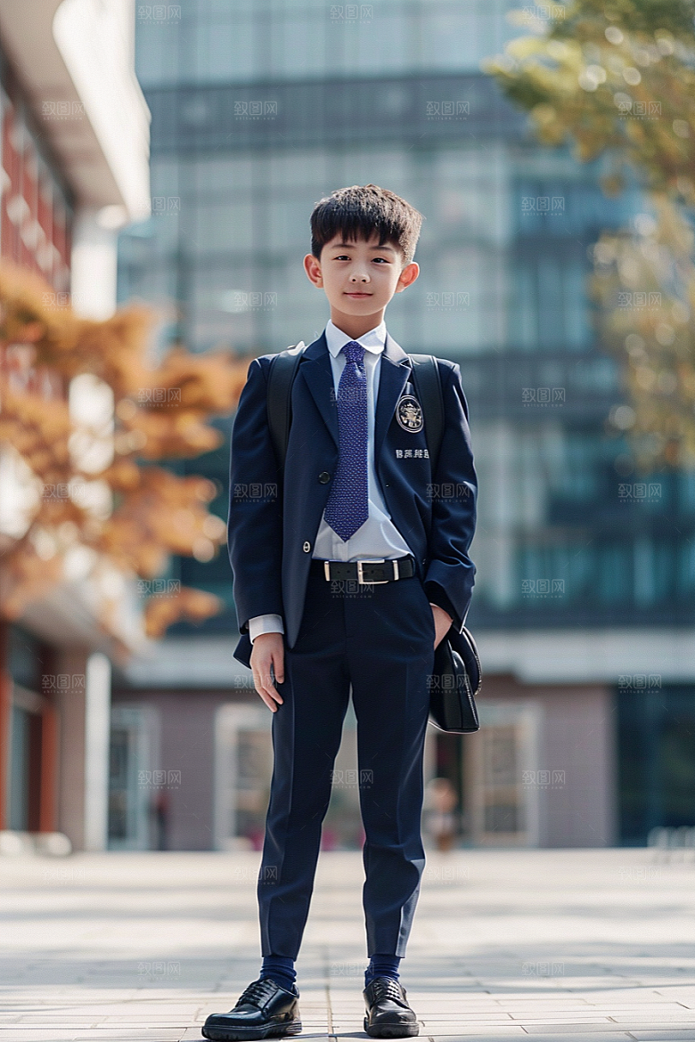 校服人物青少年人像摄影图