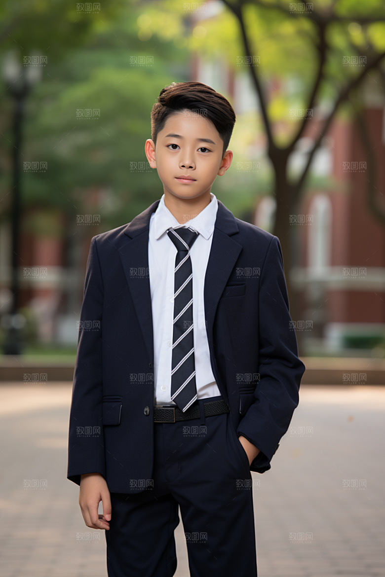 校服人物青少年校园摄影图
