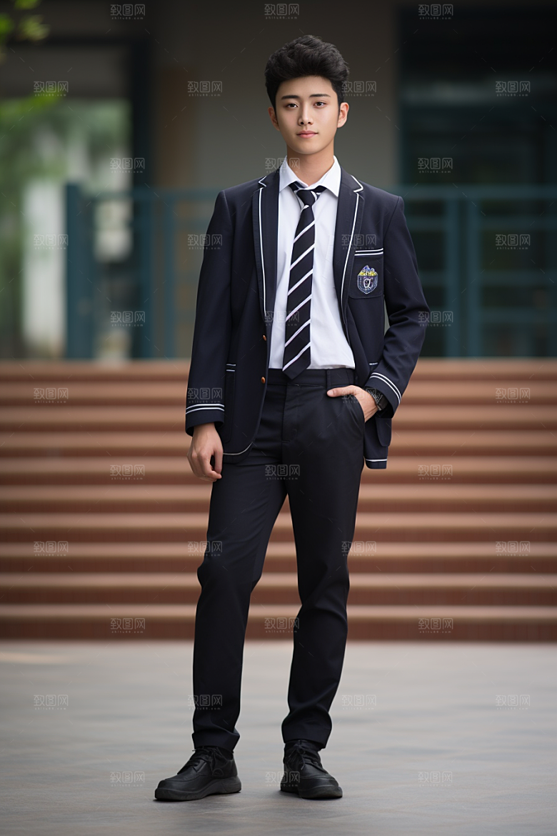 校服人物青春学校摄影图