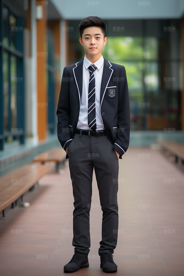 校服人物学生青春摄影图
