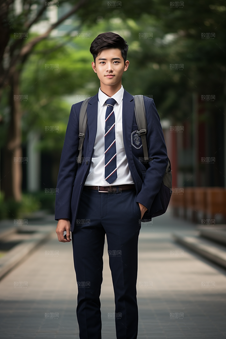 校服人物高清青春摄影图
