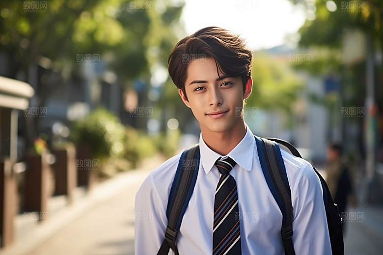 校服人物学校青少年摄影图